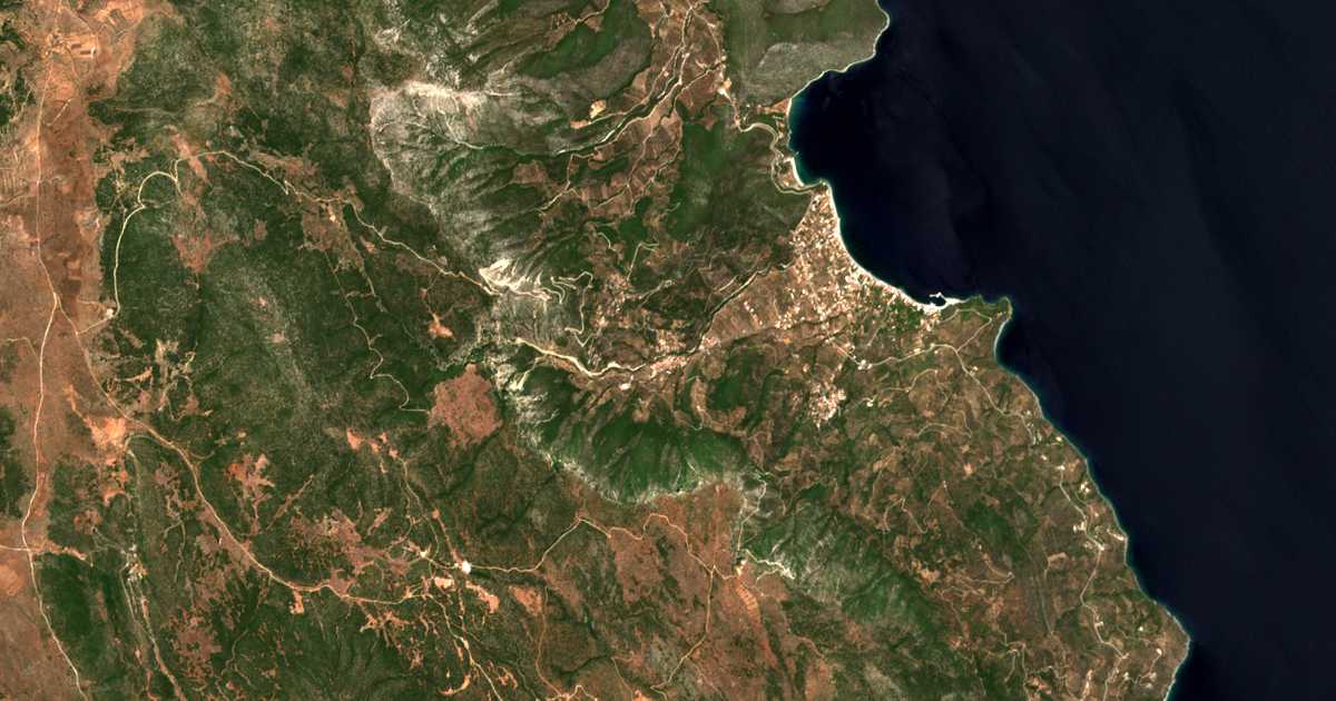 Satellitenkarte von Tyros