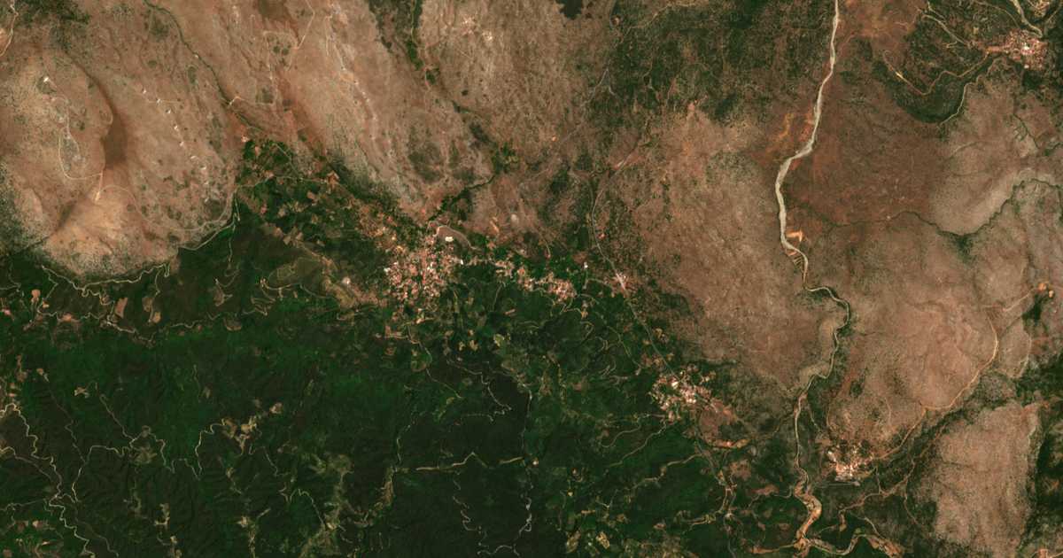 Satellitenkarte von Kerasiá