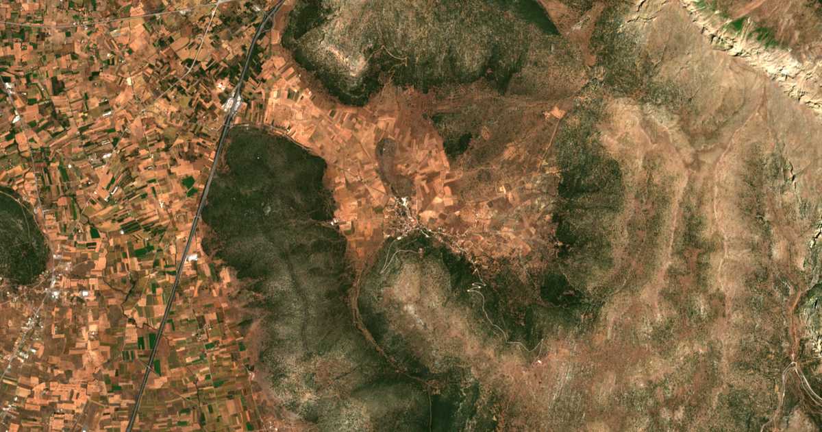 Satellitenkarte von Loukás