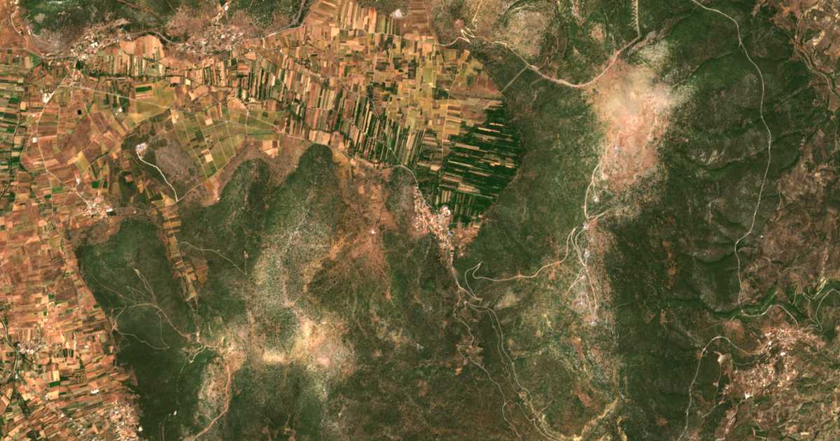 Satellitenkarte von Parthénion