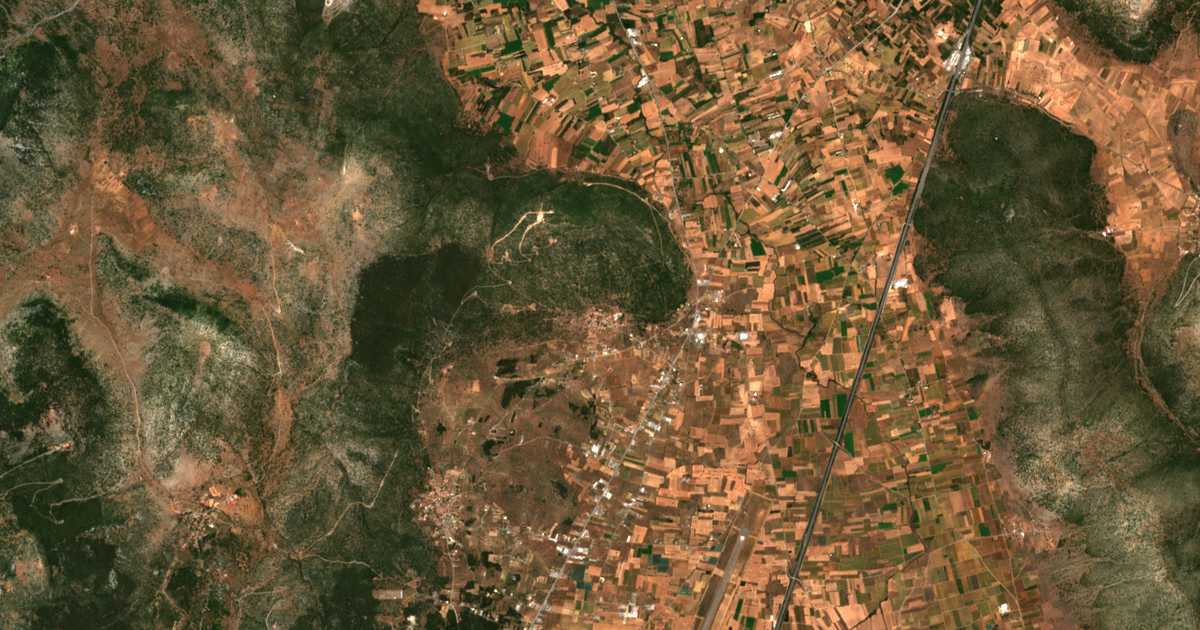 Satellitenkarte von Skopí