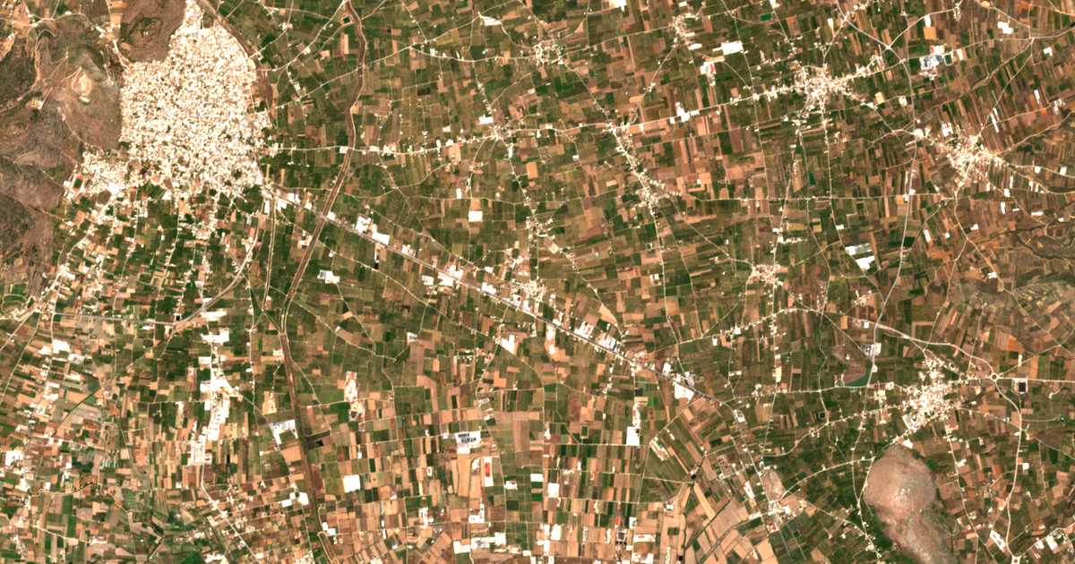 Satellitenkarte von Dalamanára
