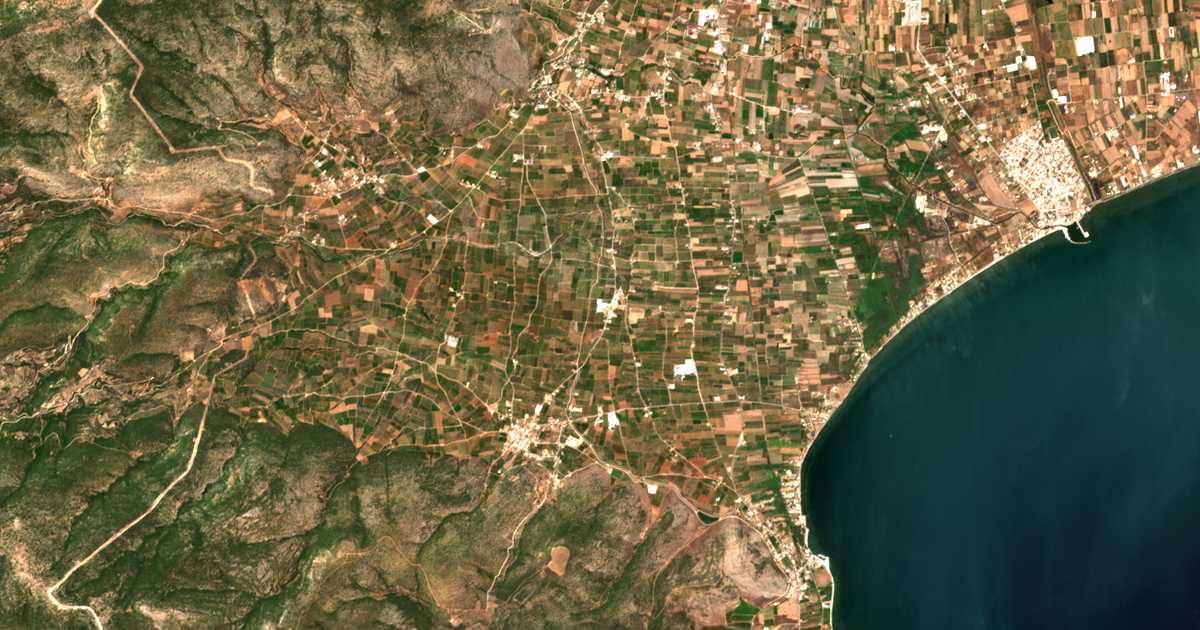 Satellitenkarte von Dichália