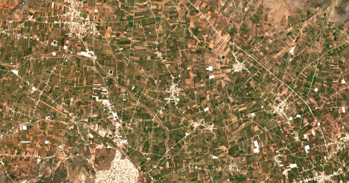 Satellitenkarte von Ínachos