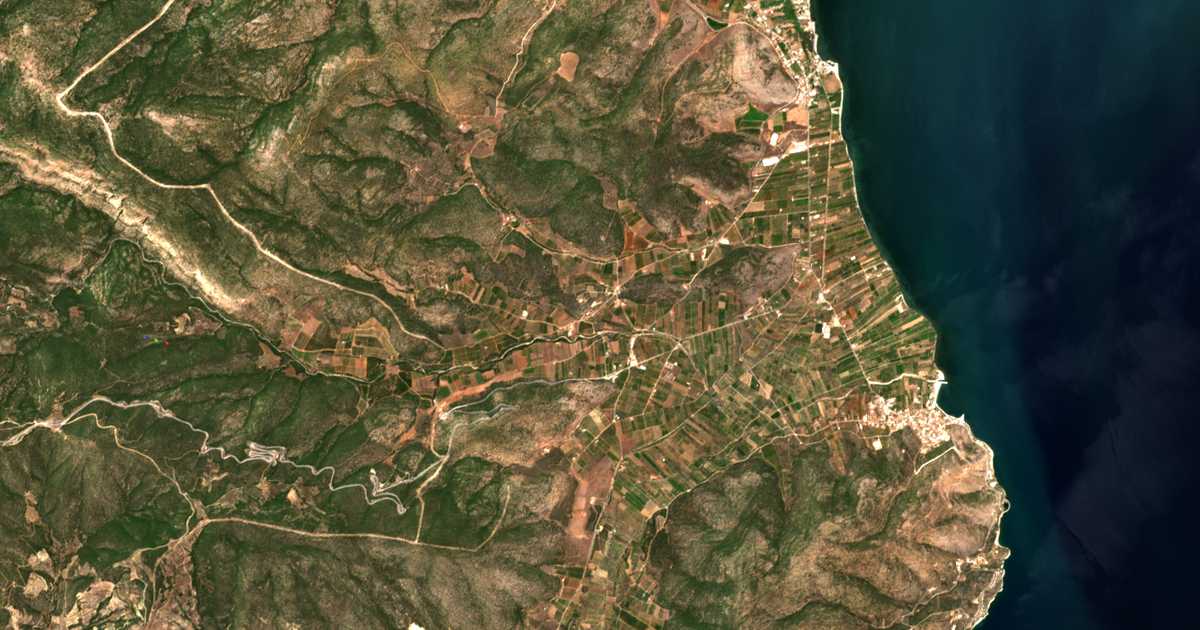 Satellitenkarte von Kalamákion