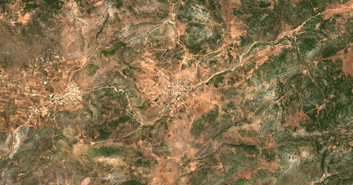 Satellitenkarte von Límnai