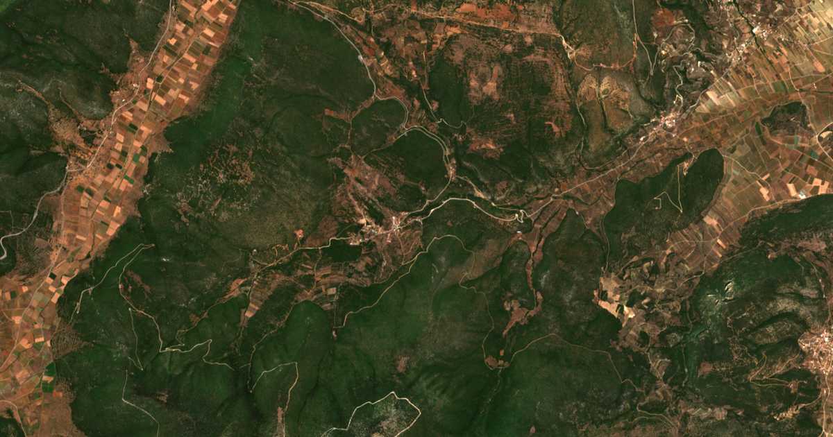 Satellitenkarte von Platánion