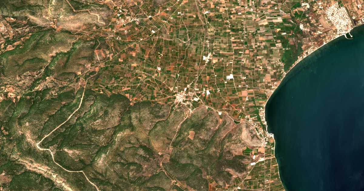 Satellitenkarte von Skafidákion