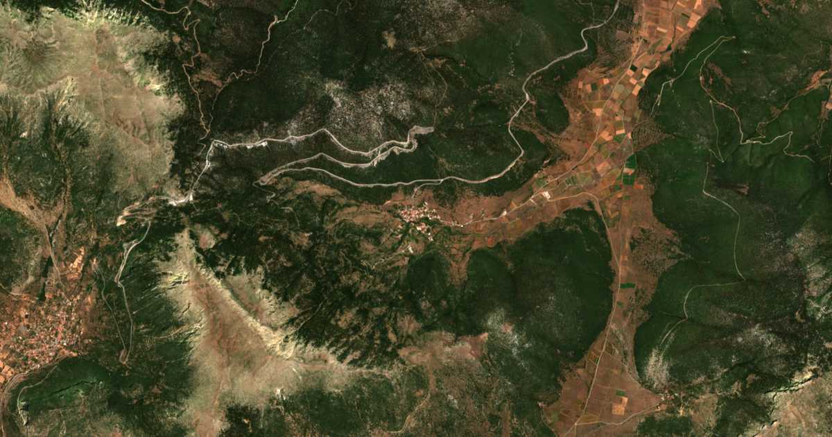 Satellitenkarte von Skoteiní