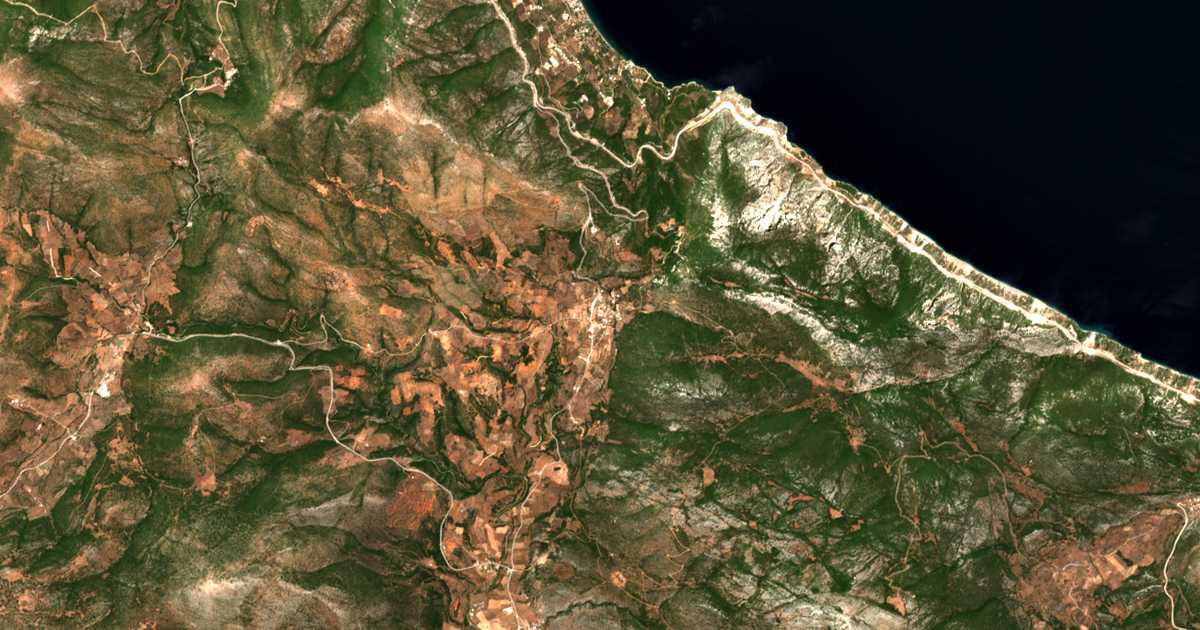 Satellitenkarte von Koliákion