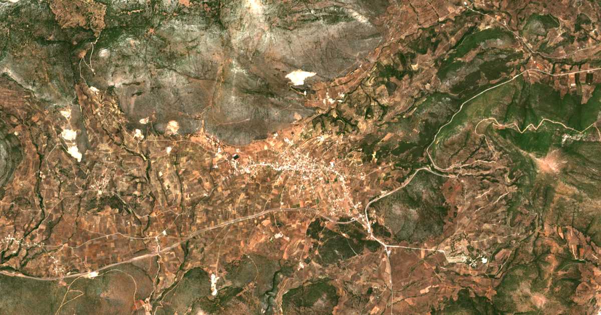 Satellitenkarte von Lygourio