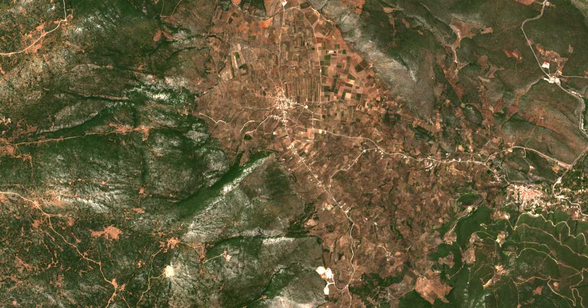 Satellitenkarte von Néa Dímaina