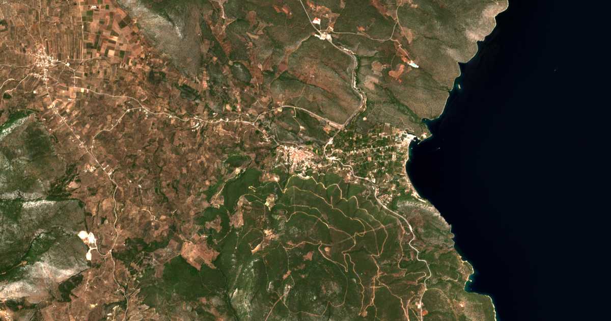Satellitenkarte von Nea Epidavros
