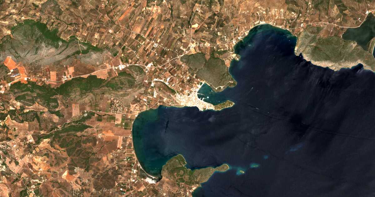 Satellitenkarte von Ermioni