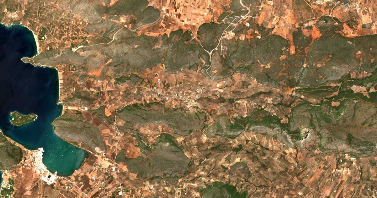 Satellitenkarte von Foúrnoi