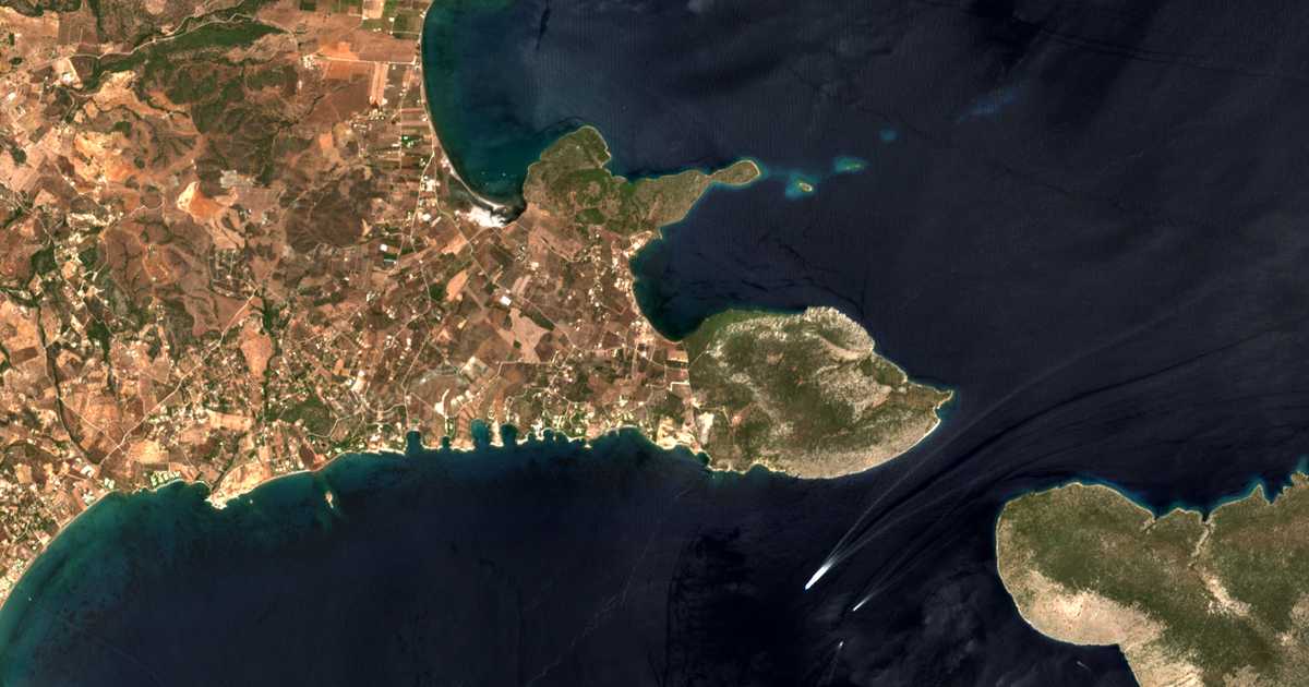 Satellitenkarte von Kouvérta