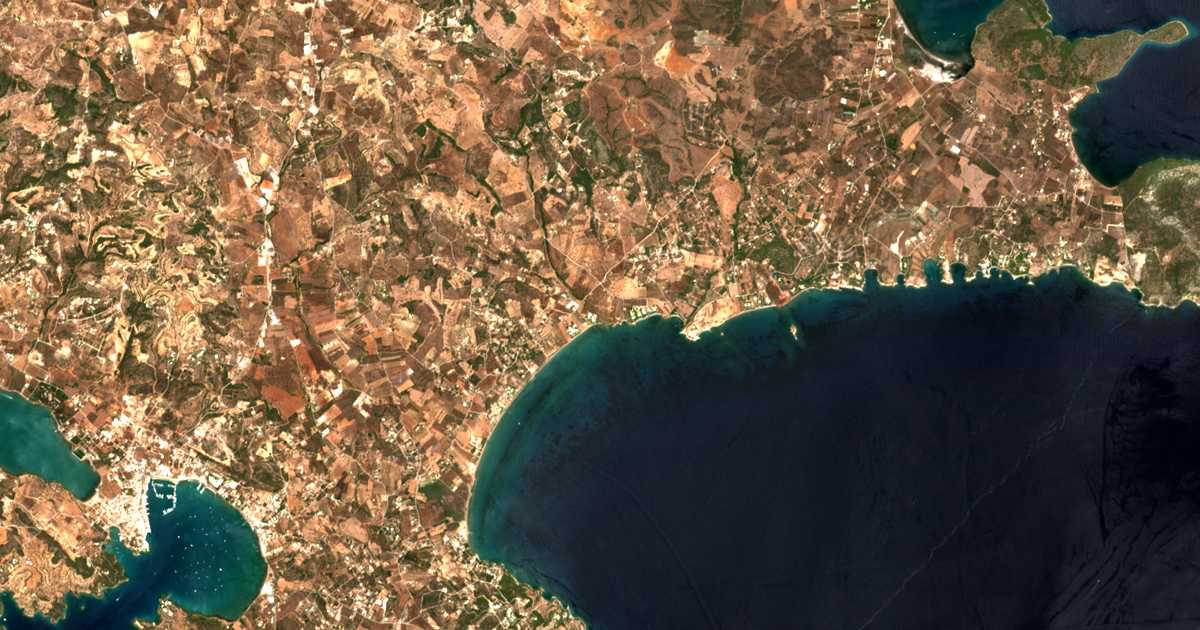 Satellitenkarte von Petrothálassa