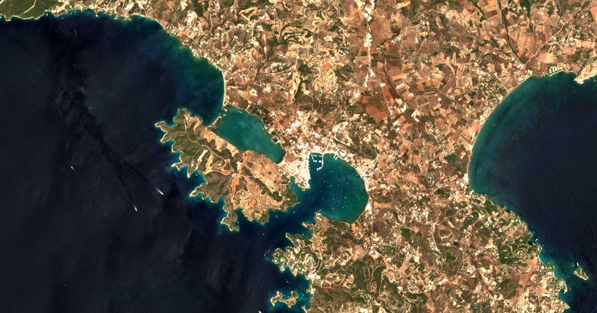 Satellitenkarte von Porto Heli