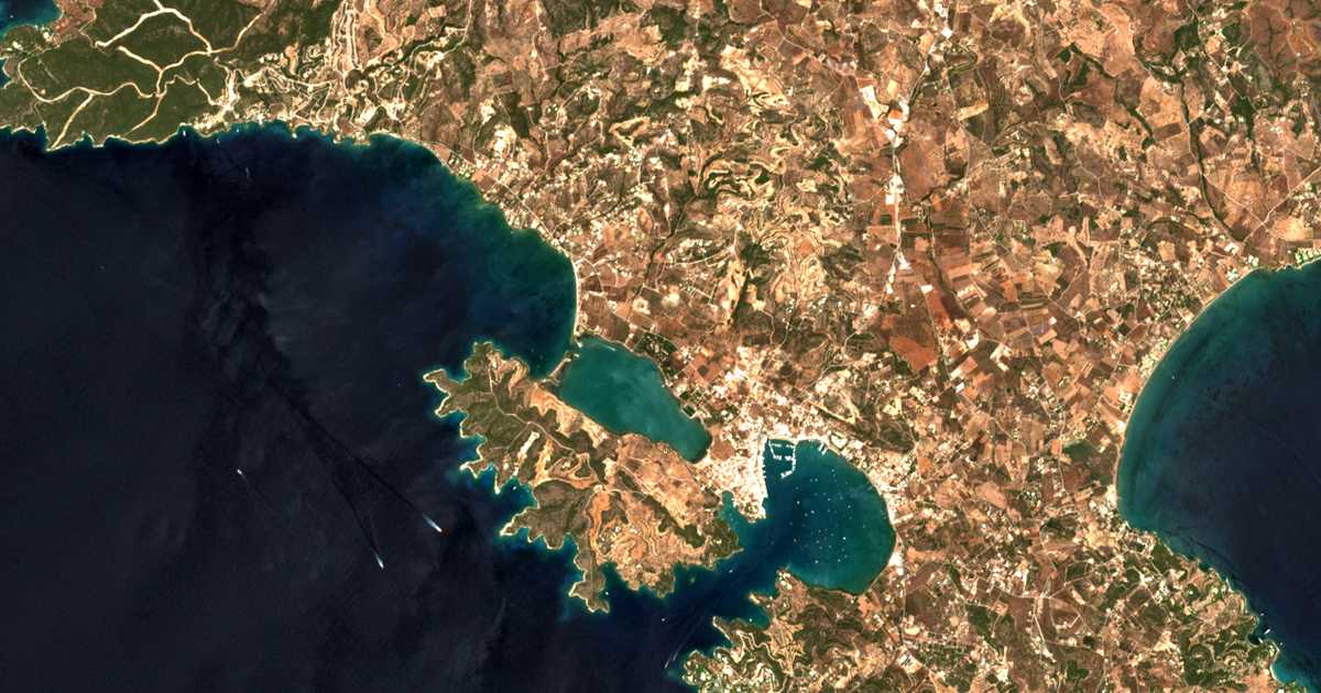 Satellitenkarte von Ververoúda