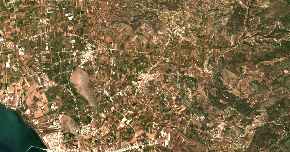 Satellitenkarte von Agios Adrianos