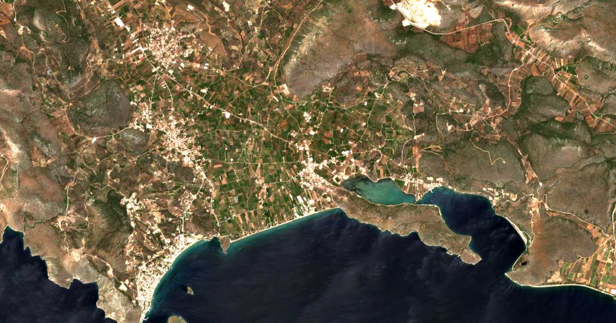 Satellitenkarte von Drépanon
