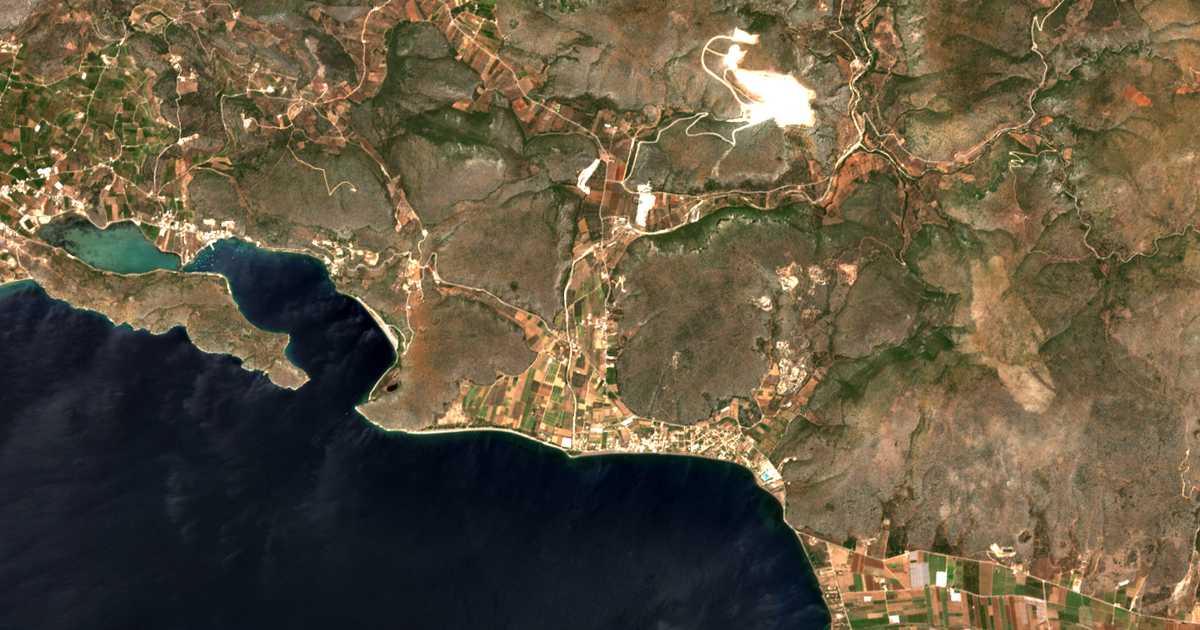 Satellitenkarte von Kántia