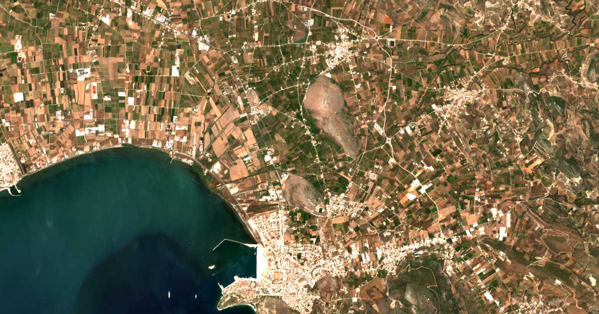 Satellitenkarte von Kapodístrias