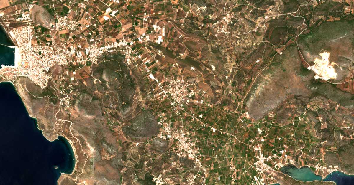 Satellitenkarte von Lefkákia