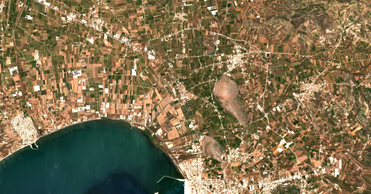 Satellitenkarte von Tíryns