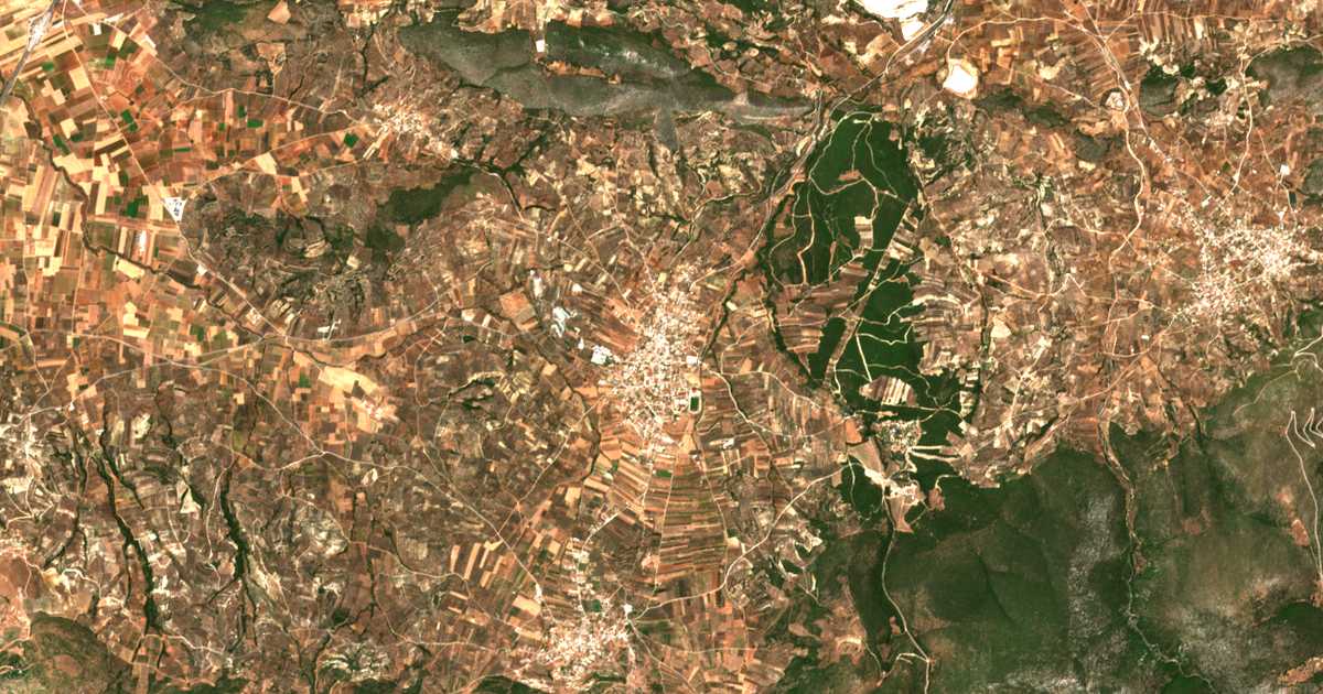 Satellitenkarte von Chiliomódion
