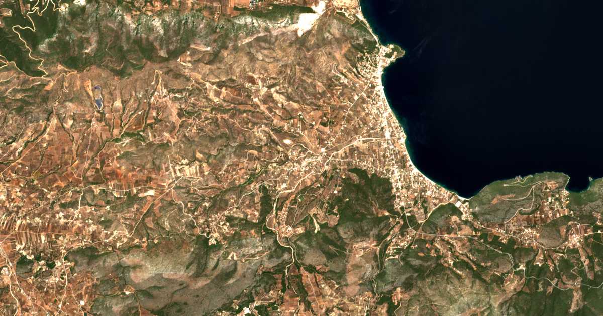 Satellitenkarte von Galatákion
