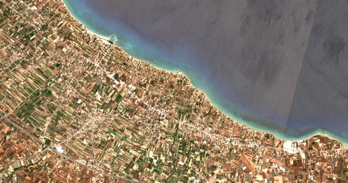 Satellitenkarte von Káto Ássos