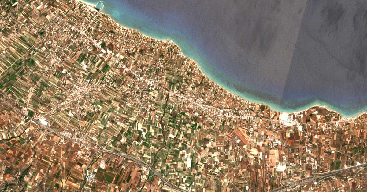 Satellitenkarte von Perigiálion
