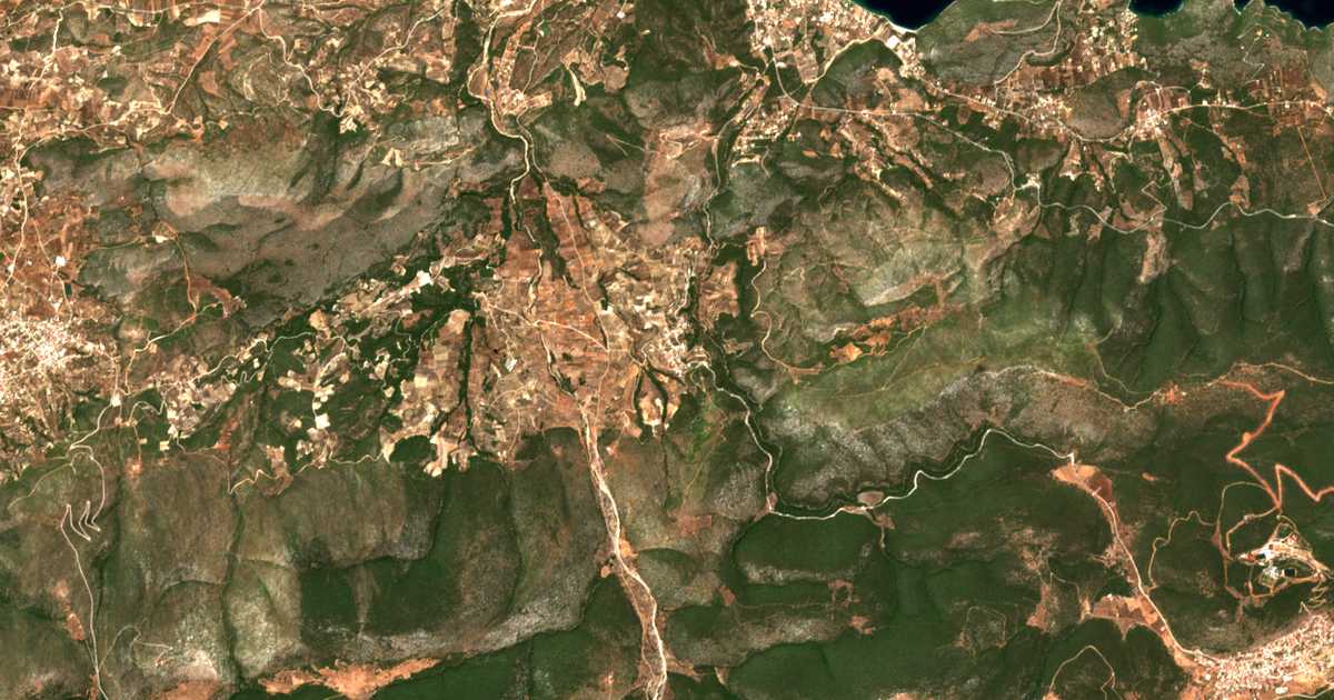 Satellitenkarte von Reitó