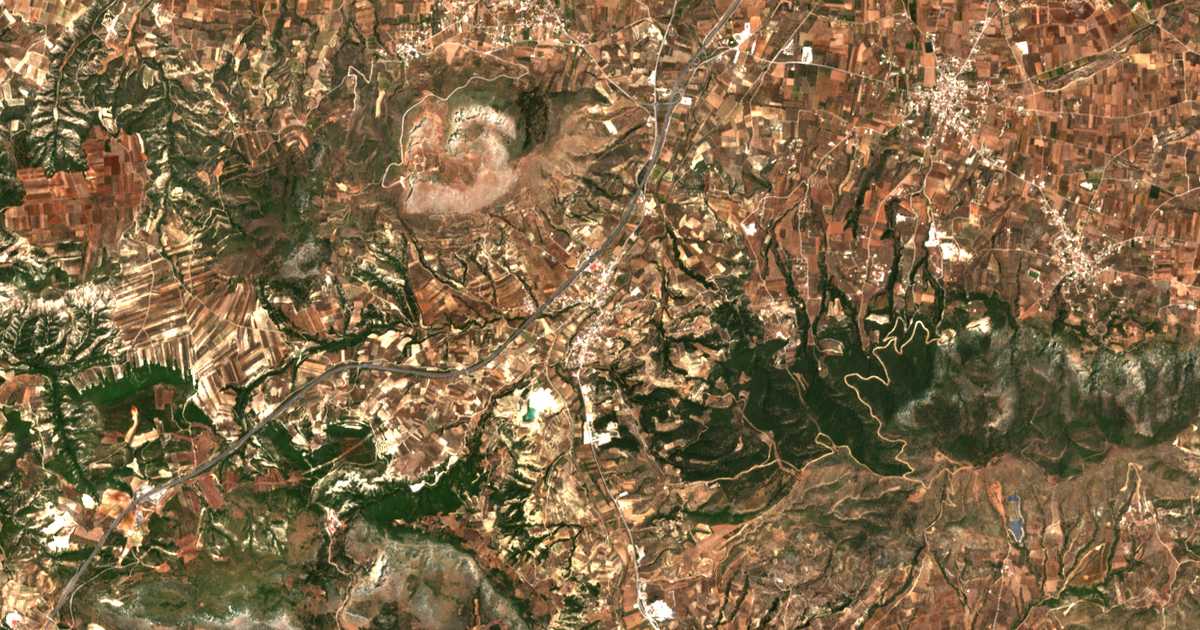 Satellitenkarte von Solomós