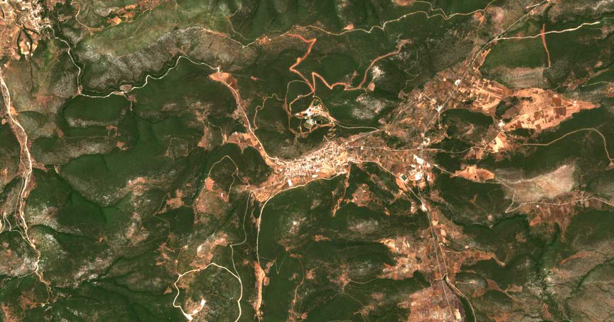 Satellitenkarte von Sofikón
