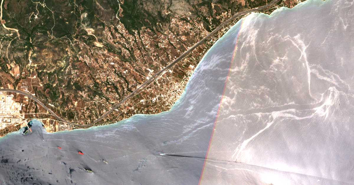 Satellitenkarte von Agii Theodori