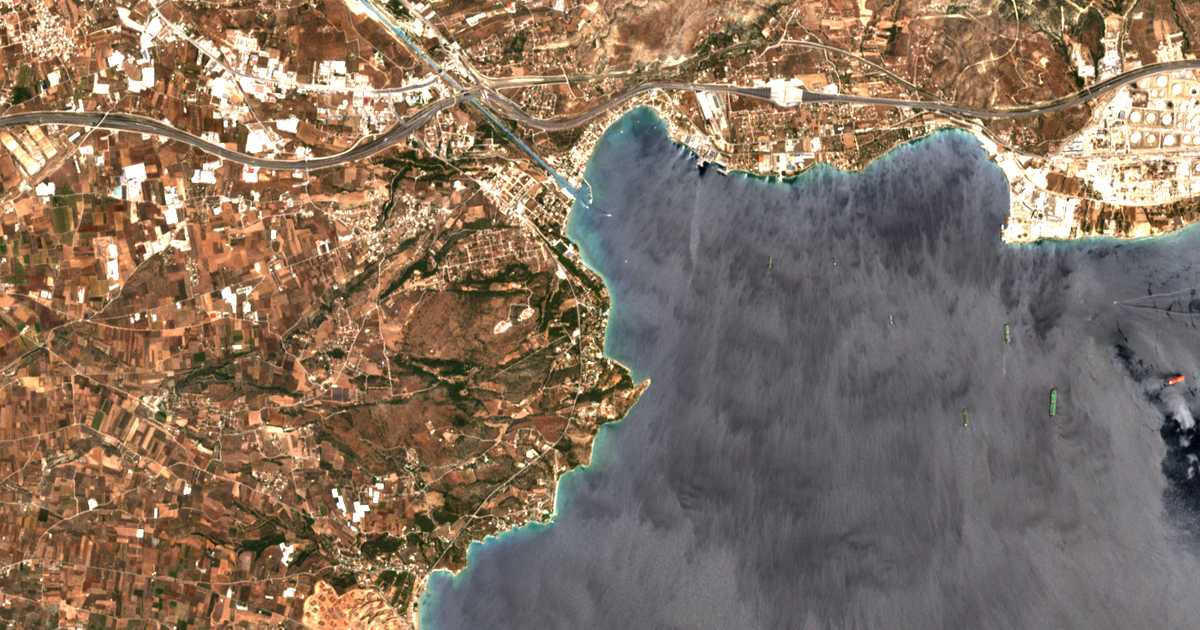 Satellitenkarte von Kávos