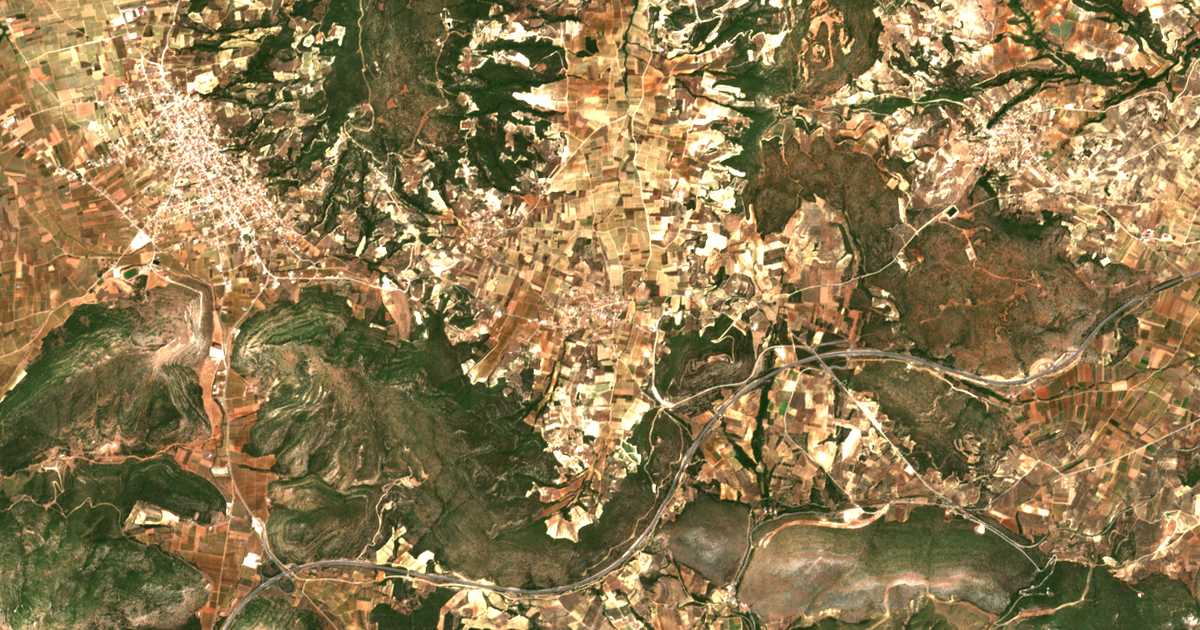 Satellitenkarte von Archaía Neméa