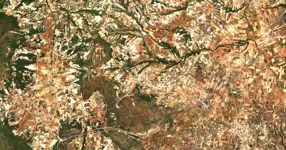 Satellitenkarte von Archaíai Kleonaí