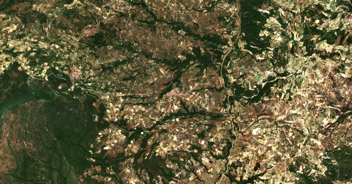 Satellitenkarte von Dáfni