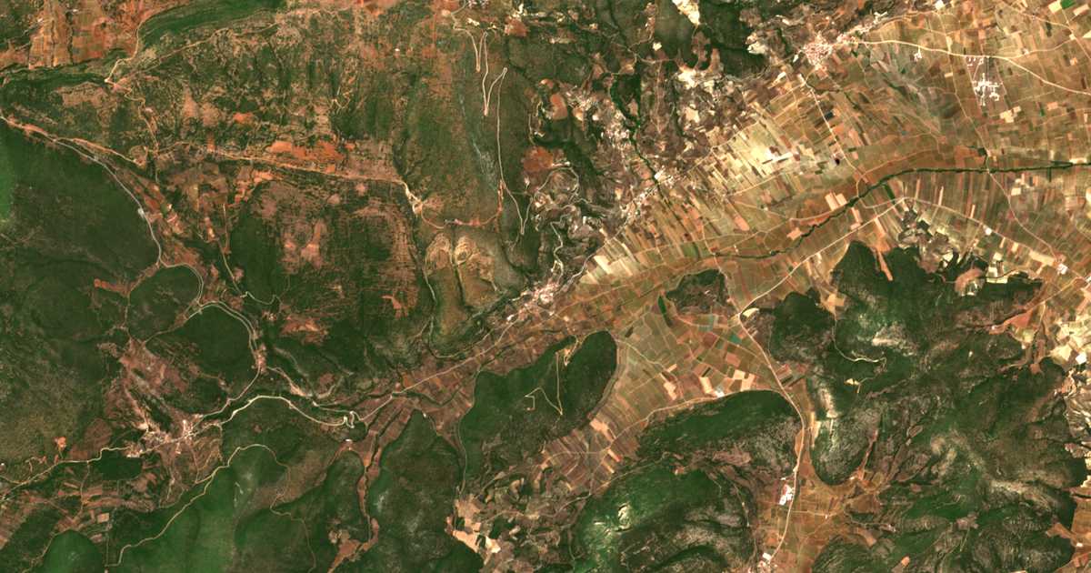 Satellitenkarte von Galatás