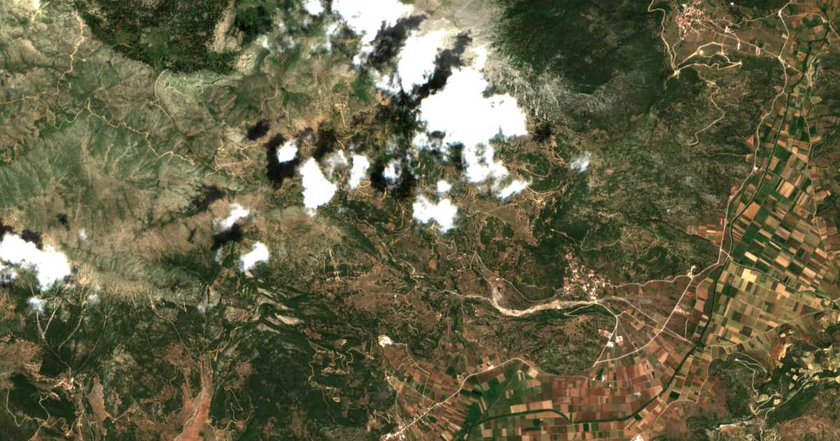 Satellitenkarte von Kyllíni