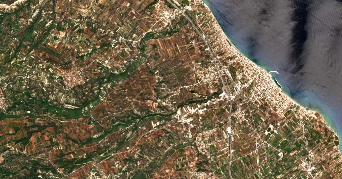 Satellitenkarte von Valtsaíika