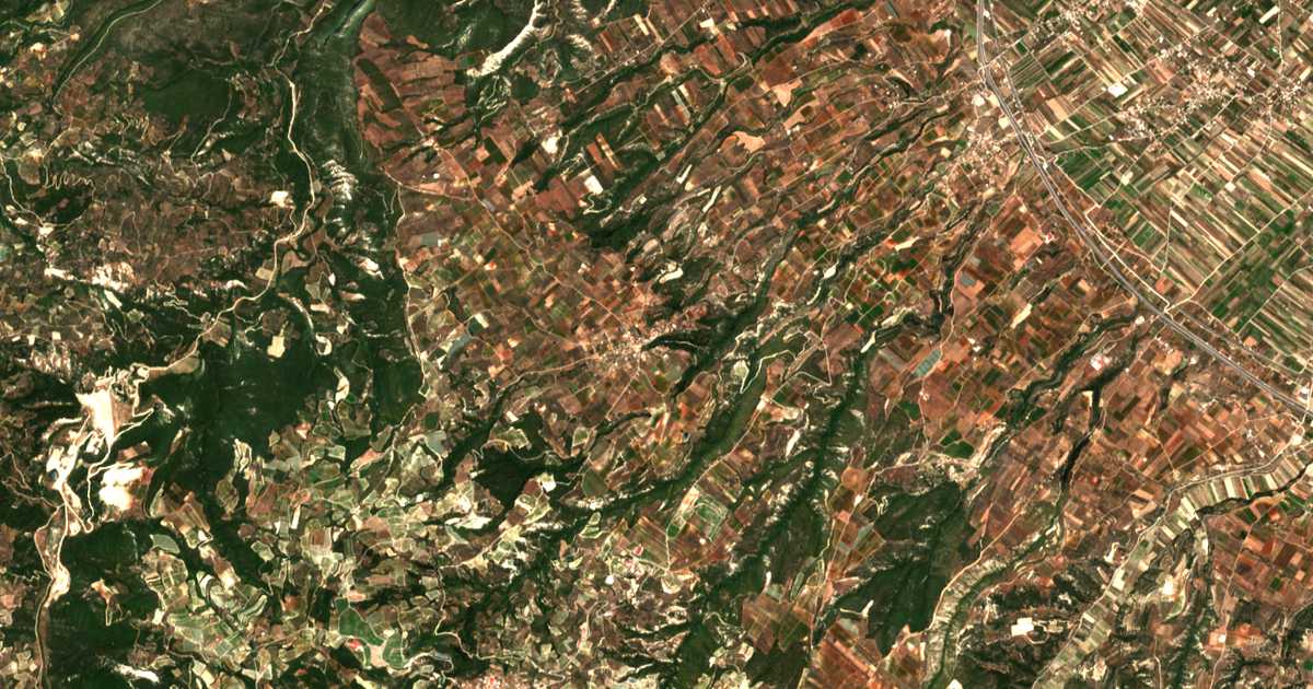 Satellitenkarte von Ellinochórion