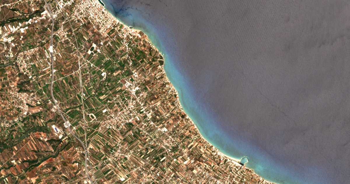 Satellitenkarte von Nerántza
