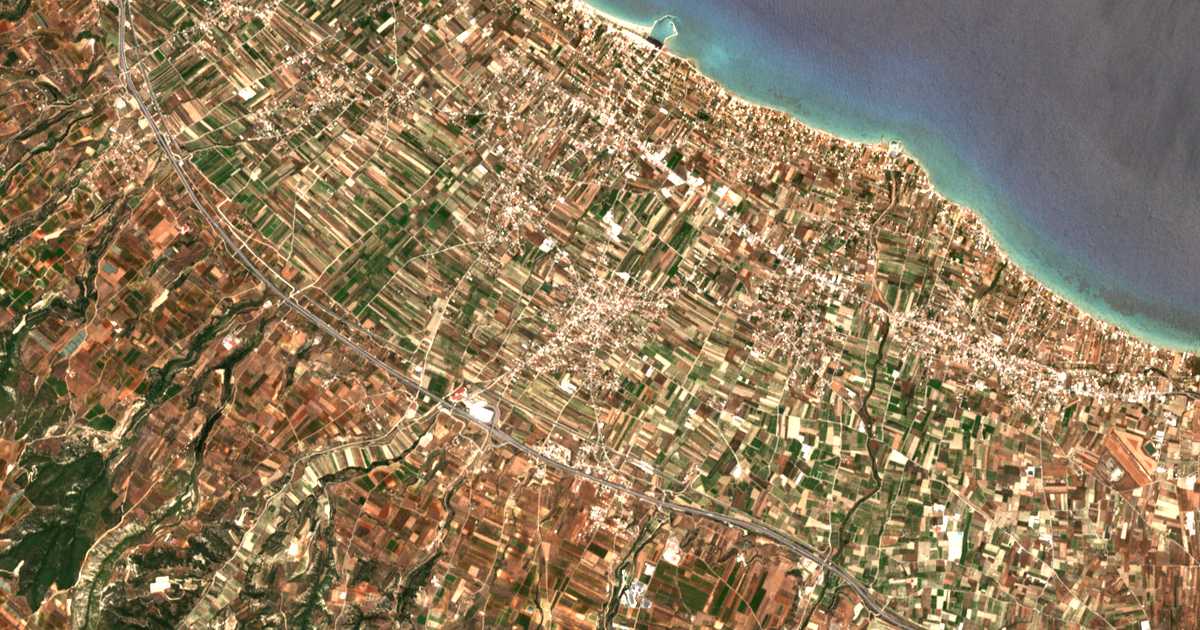 Satellitenkarte von Zevgolateíon