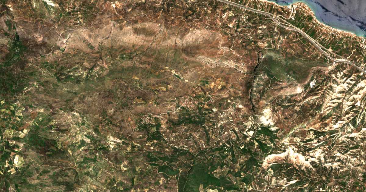 Satellitenkarte von Korfiótissa
