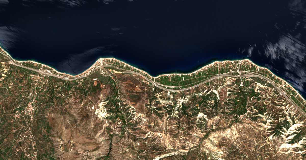 Satellitenkarte von Lygiá