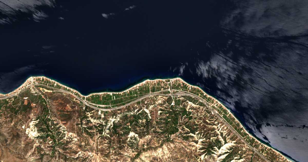 Satellitenkarte von Sarantapichiótika